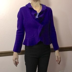 Jones New York Collection 100% Merino Boiled Wool Jacket